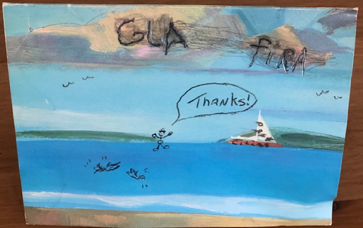 Tom thank-you card